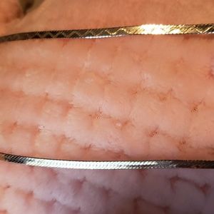 22 in sterling silver reversal necklace